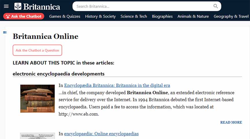 A Britannica, símbolo máximo da era clássica das enciclopédias, deixou de ser publicada em papel em 2012, apostando apenas em sua versão digital. No Brasil, a Barsa e outras enciclopédias físicas perderam força, permanecendo como relíquias de uma época em que o saber encadernado tinha peso literal e simbólico.

