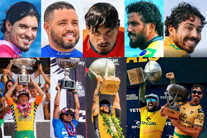 O fenômeno do ‘Brazilian Storm’ no surfe - Reprodução de Instagrams