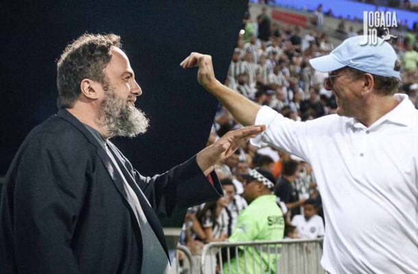 Textor, do Botafogo, detalha relação com Marinakis: ‘Ótima colaboração entre nós’