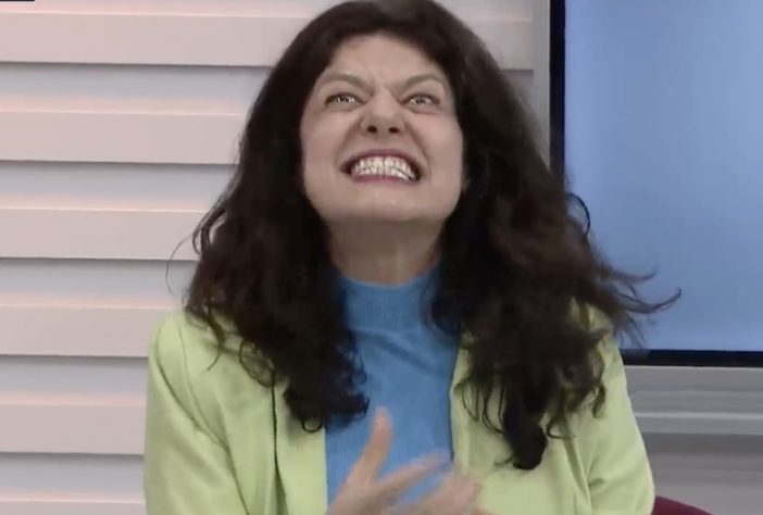 Performance surpresa de Gilda Nomacce durante entrevista viraliza nas redes — Reprodução/TV Mirante