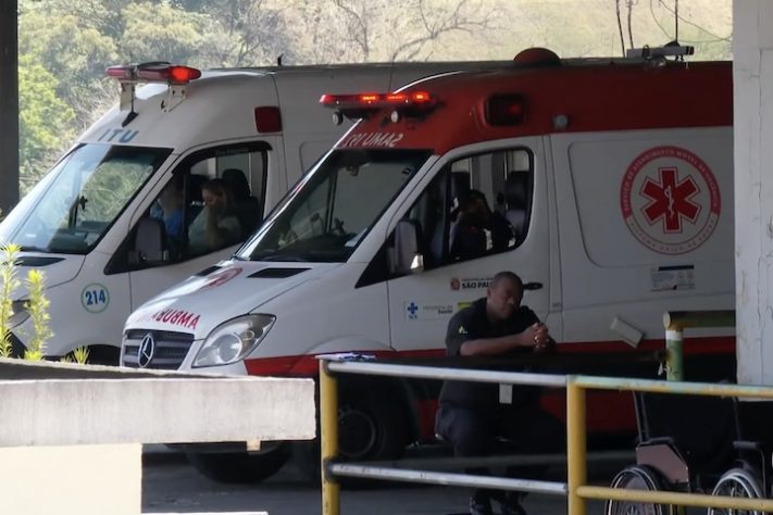 Ambulâncias, SAMU – Reprodução/TV Globo