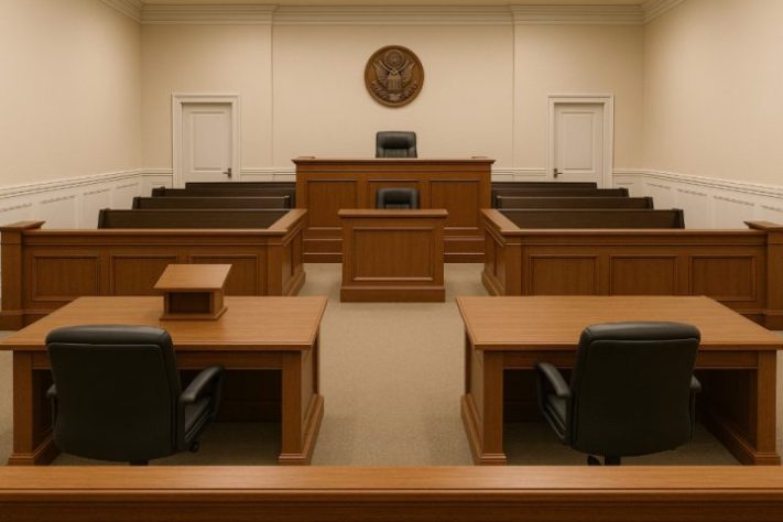 Tribunal de justiça – Imagem gerada por IA