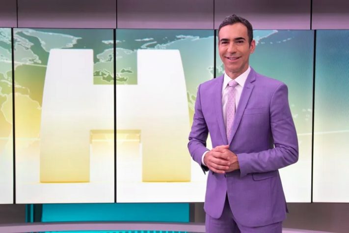César Tralli no Jornal Hoje - Marcos Rosa/Globo