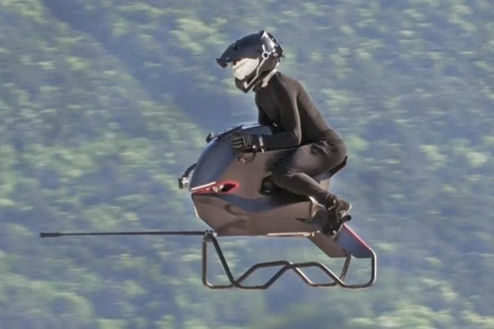 Empresário desenvolve moto voadora inspirada em Star Wars — Divulgação/Volonaut