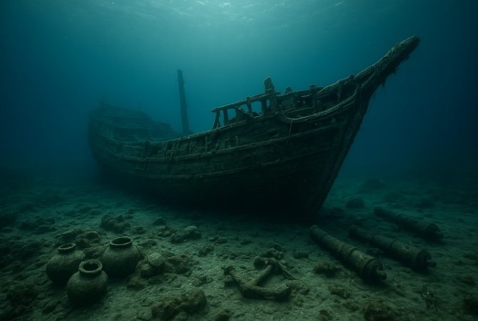 Marinha francesa encontra navio do século 16 quase intacto no Mar Mediterrâneo