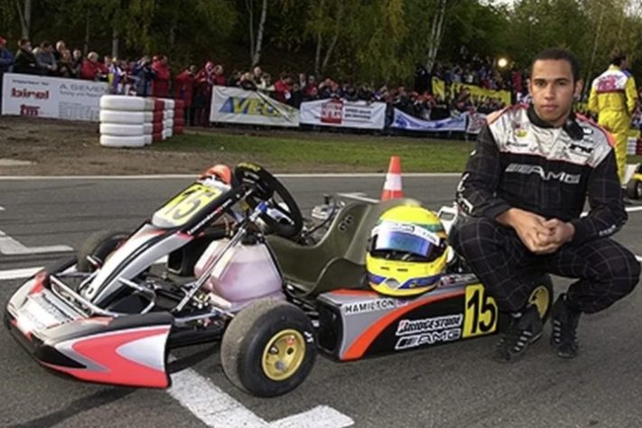 Lewis Hamilton foi piloto de kart – Reprodução/Redes Sociais