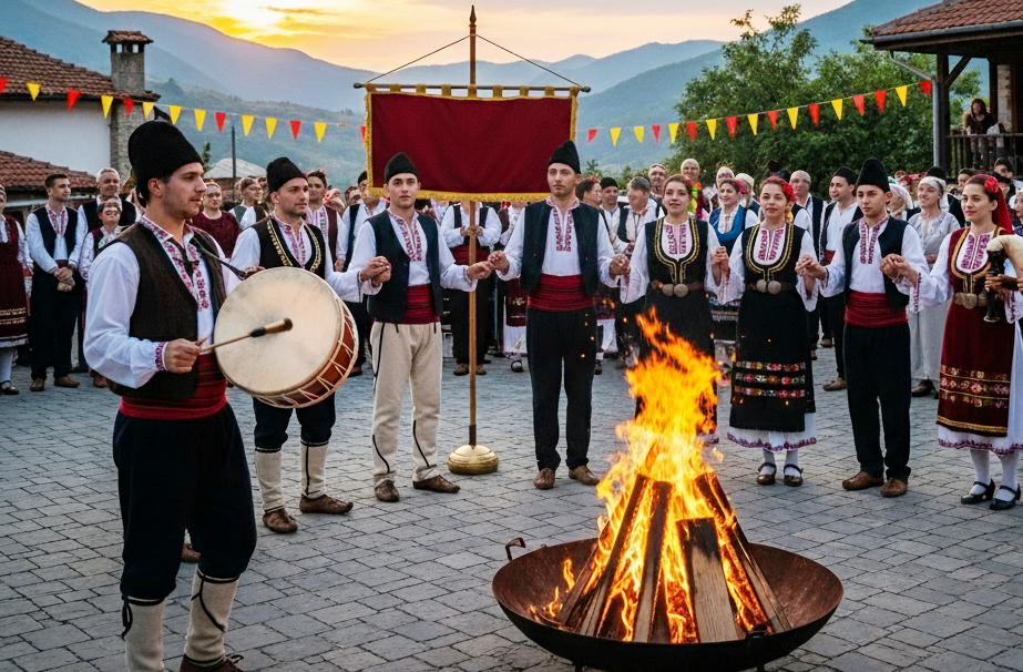 Em relação às festas religiosas mais importantes estão o Natal Ortodoxo, celebrado com o 