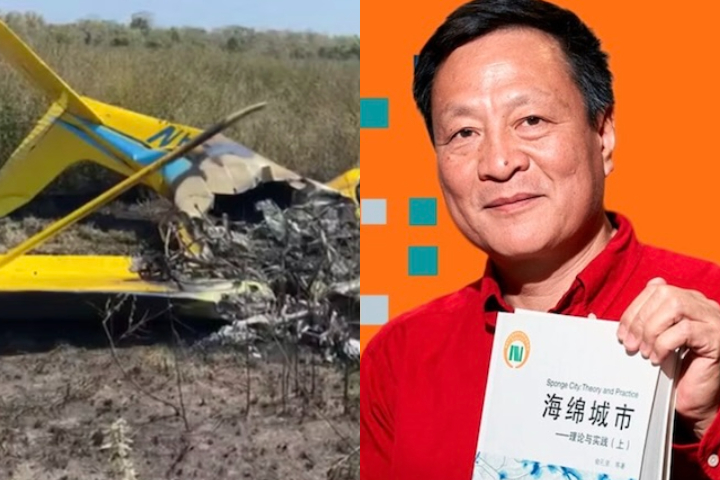 Queda de avião em fazenda do Mato Grosso do Sul causa a morte de um dos arquitetos mais renomados do mundo, chinês Kongjian Yu — Montagem/Reprodução/Divulgação