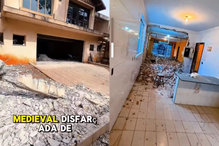 JP Mantovani e Li Marttins compartilharam detalhes da casa em reforma — Montagem/Reprodução/Instagram