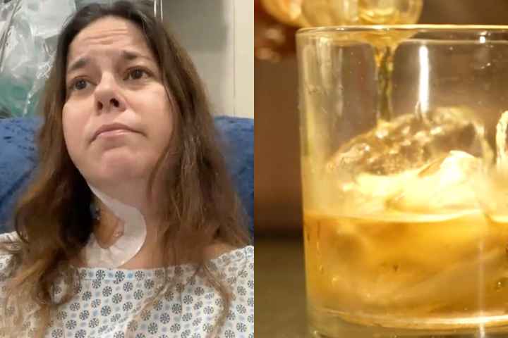 Mulher fica cega após ingerir bebida com metanol em São Paulo – Montagem/Reprodução/TV Globo