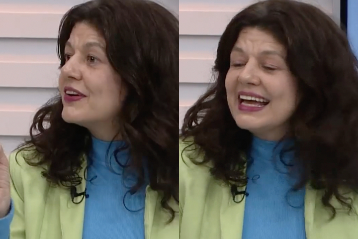 Gilda Nomacce, de 54 anos, estava sendo entrevistada no telejornal 