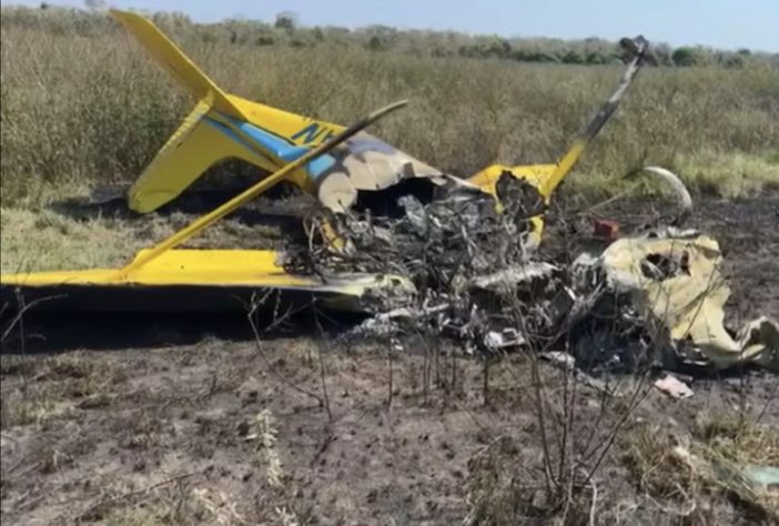 Queda de avião em fazenda do Mato Grosso do Sul causa a morte de 4 pessoas (2025) — Reprodução/TV Globo