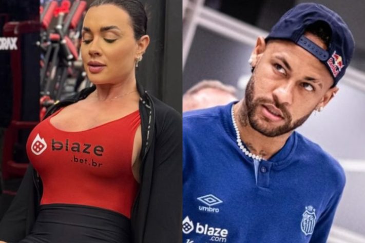 Juju Salimeni e Neymar - Reprodução Instagram/Divulgação Santos