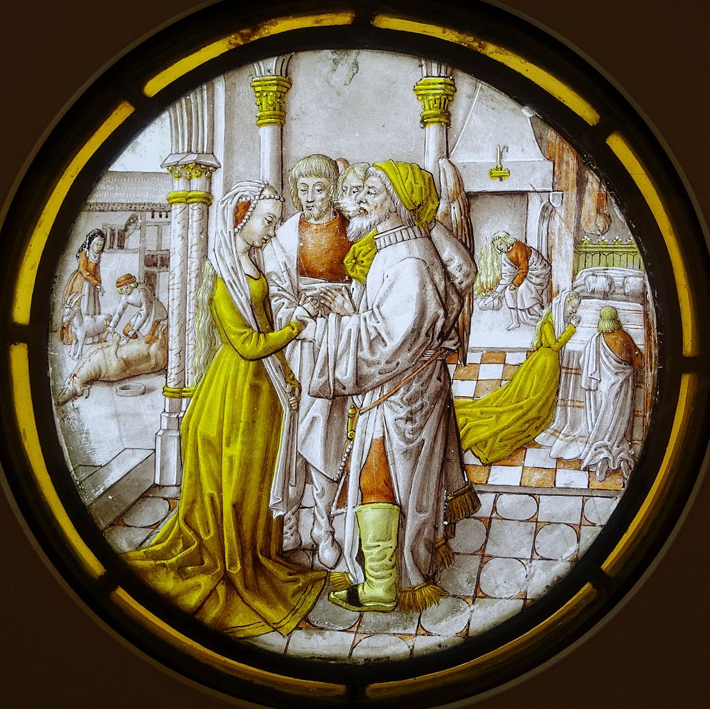 Perto do destino final, Rafael orientou Tobias a se hospedar na casa de uns parentes, onde conheceu sua prima Sara, que a lei de Moisés lhe reservava como esposa. Sara já havia perdido sete noivos, todos mortos pelo demônio Asmodeus por ciúme da jovem. 
