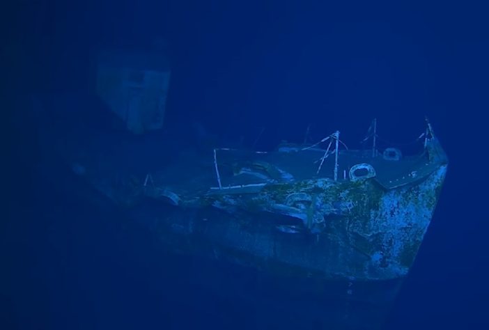 USS Samuel B. Roberts, naufrágio mais profundo já registrado - Reprodução