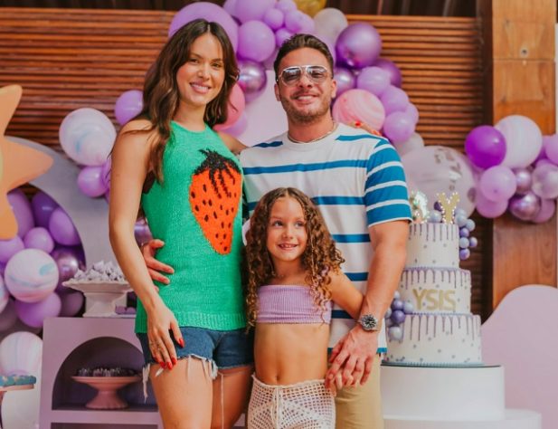 Wesley Safadão, Thyane Dantas e filha, Ysis Dantas - Reprodução/@lorisfotos