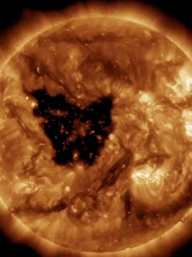 Buraco no formato de ‘borboleta’ no Sol pode causar tempestade geomagnética na Terra