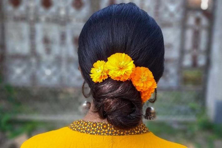 Guirlanda é tradicional na Índia — Debabrata Hazra/Unsplash