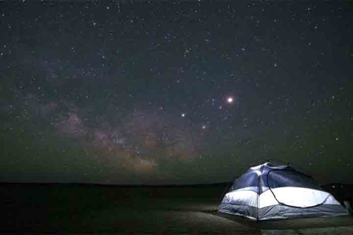Acampamento - constelação - estrelas