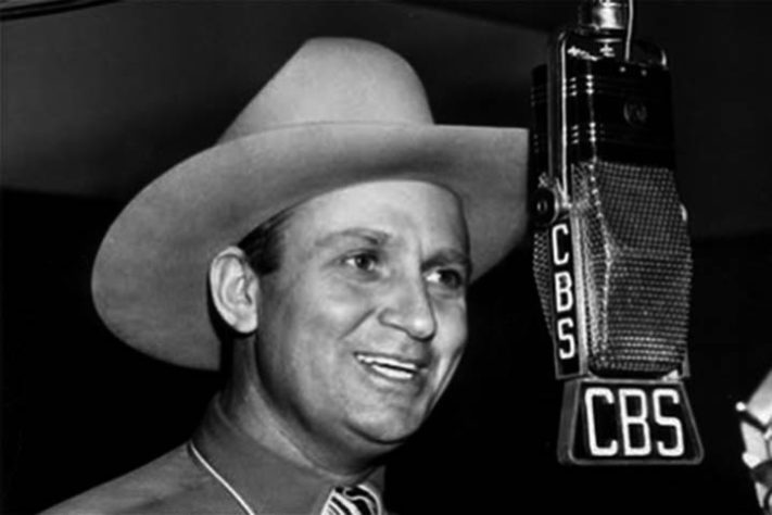 Gene Autry, o único artista com estrelas nas cinco categorias da Calçada da Fama 