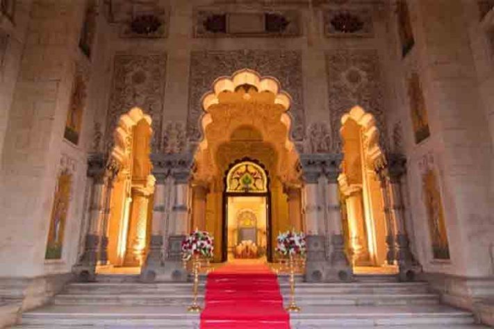 Lakshmi Vilas Palace, Vadodara, Gujarat, Índia - Reprodução de Instagram @lukshmivilaspalace