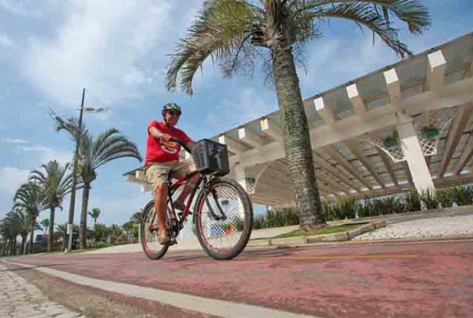 Com a cultura da mobilidade, Praia Grande é referência no uso das bicicletas