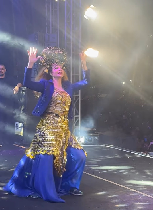 Para realizar o show, ela precisou viajar o dia todo desde Porto Alegre, no sul do país. Por isso, ela comemorou a energia do público e agradeceu aos fãs pelo carinho e destacou que cada esforço da viagem valeu a pena.
