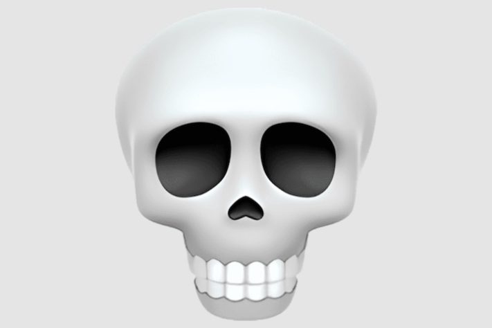 Emoji de caveira – Reprodução