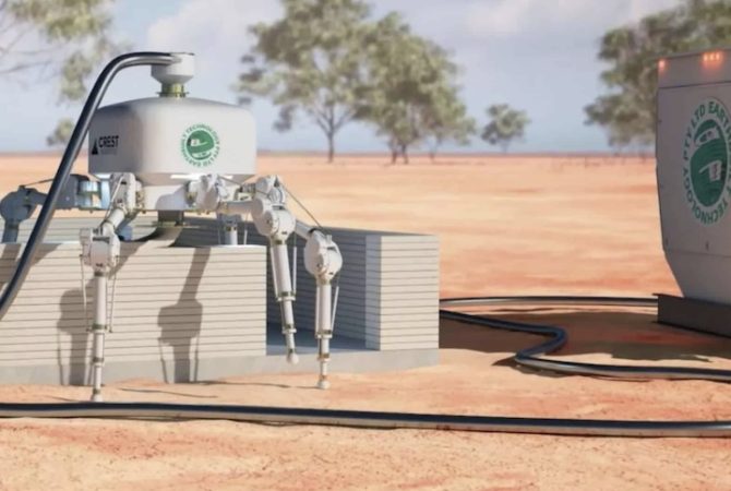 Empresa australiana cria robô que imprime casa de 200 m² em menos de 24 horas