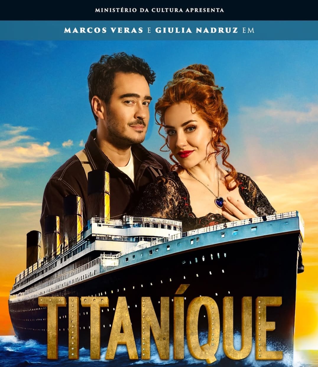 A montagem brasileira, dirigida por Gustavo Barchilon, estreou no Teatro Sabesp Frei Caneca, em São Paulo, e é estrelada por Alessandra Maestrini como Céline Dion, além de Marcos Veras e Giulia Nadrux nos papéis de Jack e Rose.