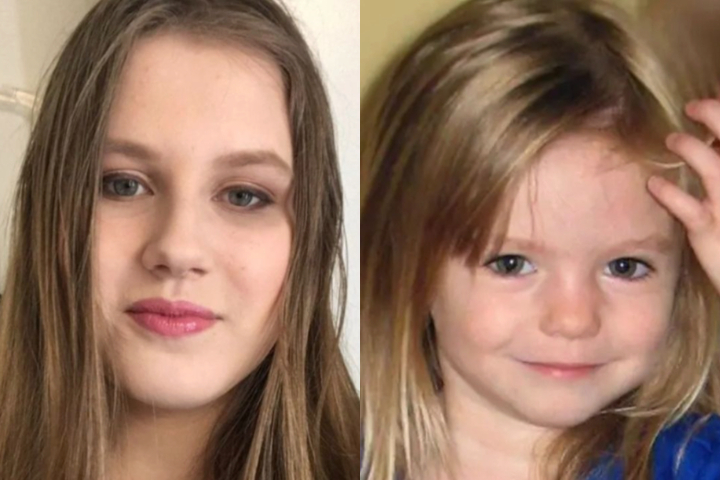 Julia Wandelt e Madeleine McCann - Montagem/Reprodução