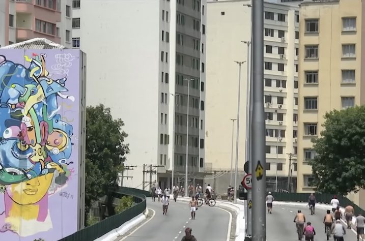 Minhocão, Barra Funda, São Paulo – Reprodução/g1