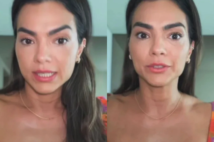 Vivendo na Angola desde 2023, ela relatou que, após as férias, teve uma forte sinusite que exigiu 10 dias de antibiótico.