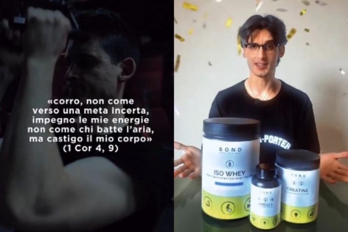 Padre bonitão que exibe músculos nas redes sociais é advertido por superiores da Igreja – Montagem/Reprodução/Redes Sociais 