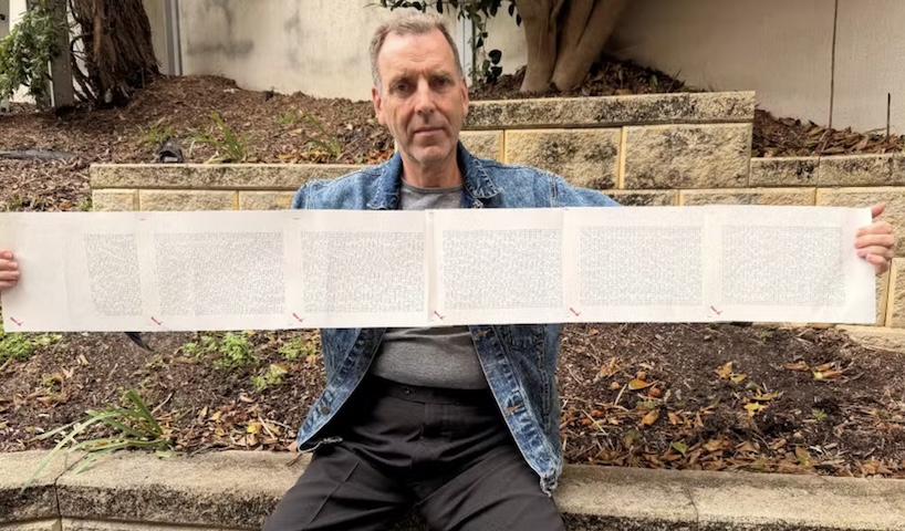 O homem, nascido em 1965, conquistou o feito de entrar para o Guinness Book por causa do seu nome gigante.