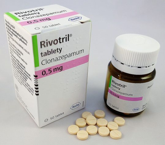 Clonazepam/Rivotril - Wikimedia Commons/Tomino de WS
