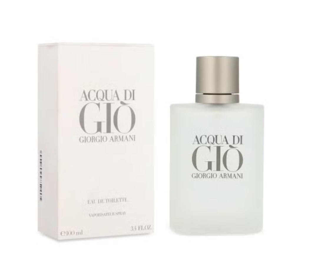 O Acqua di Gio possui um aroma fresco e eterno, ideal para todas as idades e combina força e sensualidade masculina. É uma fragrância conhecida por suas características aquáticas e cítricas, que pode apresentar gerânio, alecrim ou sálvia. 
