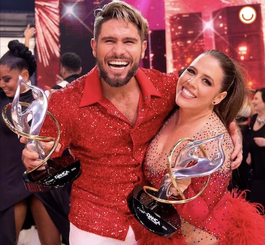 Edição 2024, Tati Machado: A apresentadora e seu professor Diego Maia foram campeões após vencer Lucy Alves e Fernando Perrotti na final.