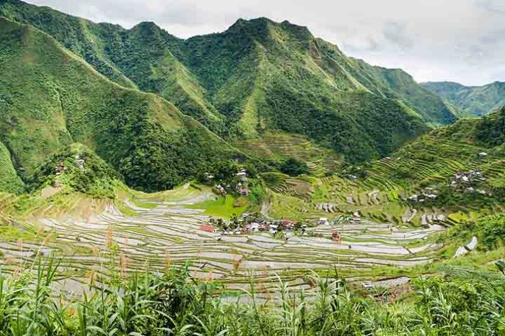 Terraços de arroz de Banaue,Província de Ifugao, Filipinas -Uwe Aranas /Wikimédia Commons