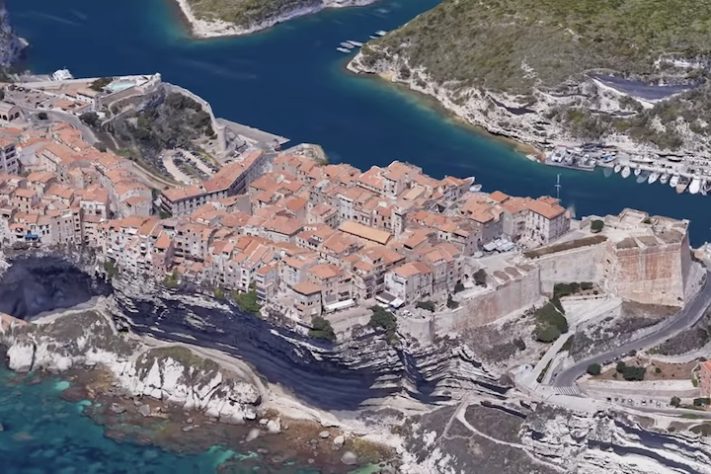 Bonifacio, Costa de Córsega - Reprodução/YouTube