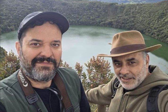 Maurício Acklas, no Santuário Arqueológico Pachacamac em Lima, no Peru – Divulgação/Expedição Rio-Cartagena