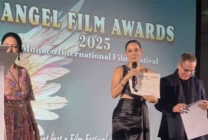 Mônica Carvalho conquista prêmio de Melhor Atriz em Mônaco