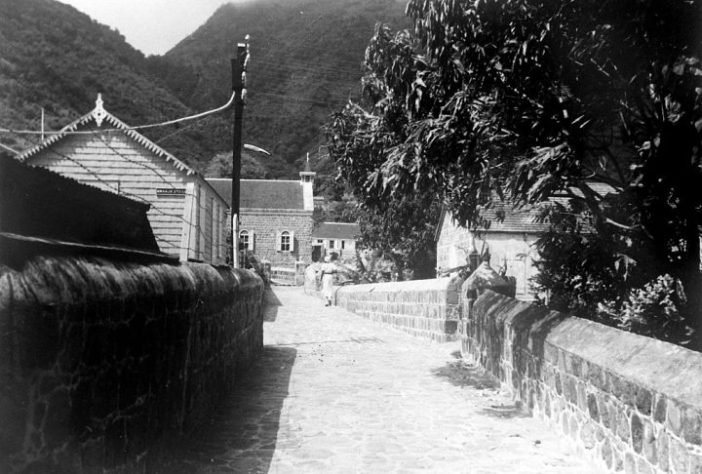A estrada da ilha de Saba, no Caribe - Domínio Público