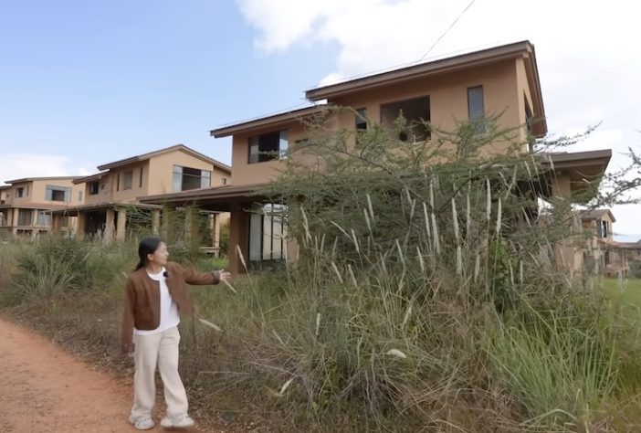 Vila com mais de 100 mansões de luxo abandonadas chama a atenção em província da China - Reprodução/YouTube