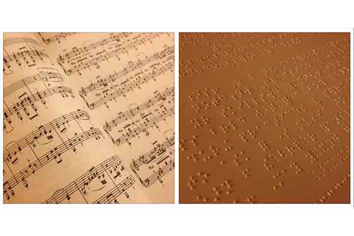 Com o tempo, Braille expandiu o sistema para incluir notação musical, tornando possível que músicos cegos tivessem acesso à formação teórica da mesma forma que leitores comuns. 
