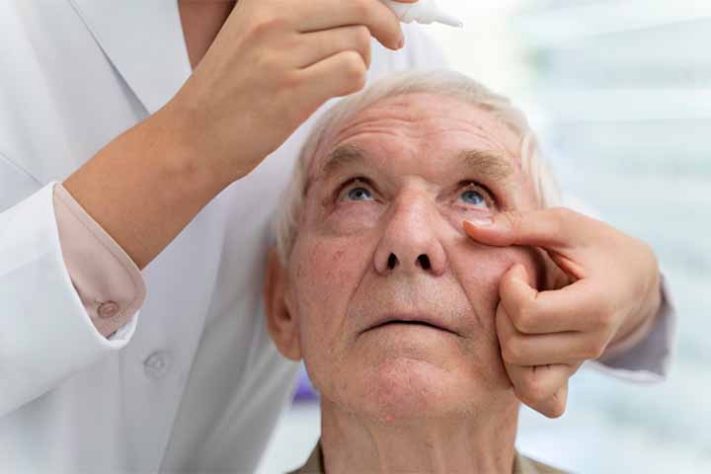 Colírio para reduzir uso de óculos