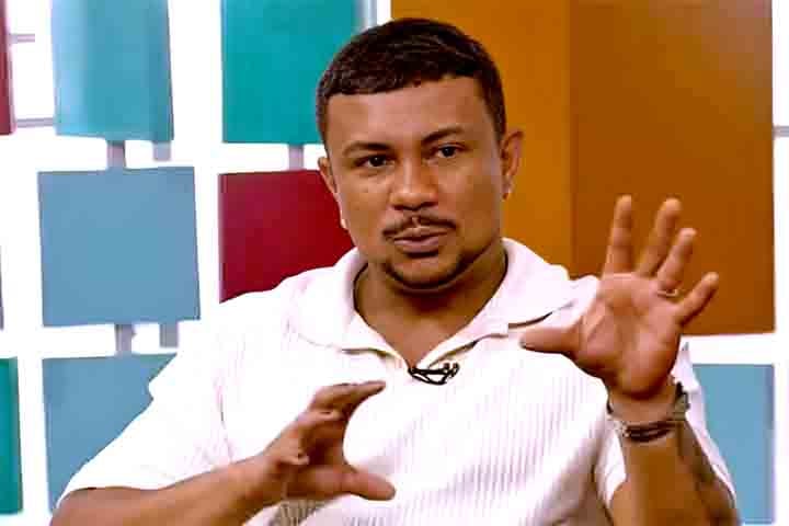 Xamã (Geizon Carlos da Cruz Fernandes), rapper, cantor e ator brasileiro - Reprodução de vídeo GNT