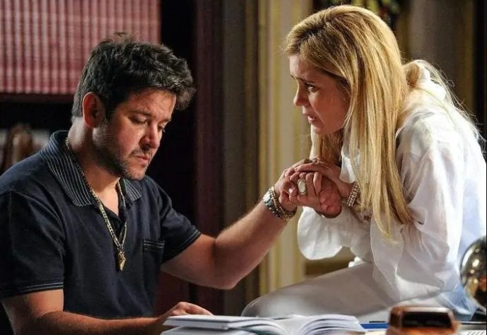 Adriana Esteves e Murilo Benício em 