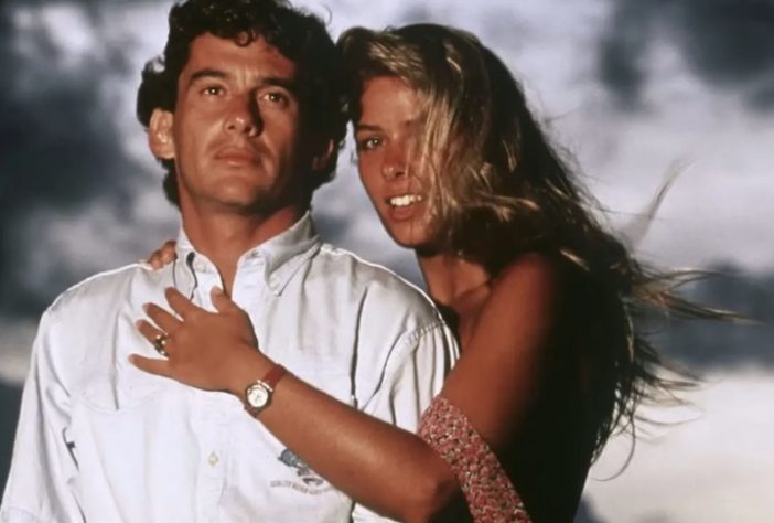 Adriane Galisteu e Ayrton Senna - Reprodução/HBO Max