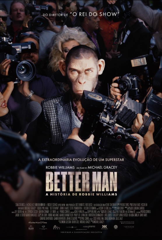Em 2024, estreou o filme biográfico “Better Man – A História de Robbie Williams”, dirigido por Michael Gracey, que retrata sua ascensão, seus desafios pessoais e seu percurso artístico. 

